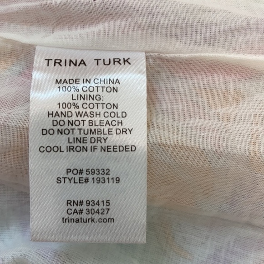 Trina Turk Montalban Tie Front Halter Top. S - Picture 12 of 13